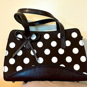 🇺🇸Small Brown & polkadot Kate Spade look-a-like purse🇺🇸
